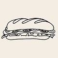 To go & sandwich