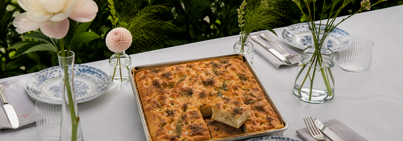 Luftigt focaccia