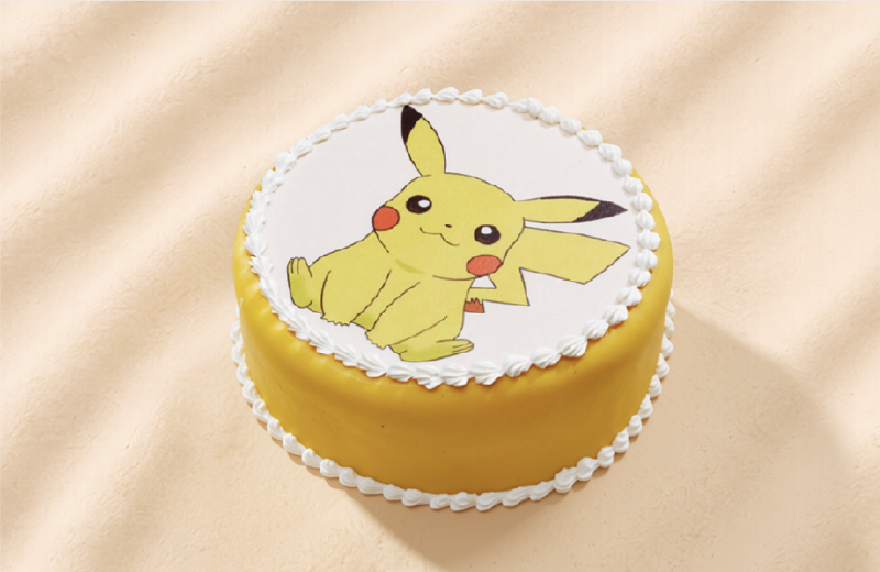 Pokémon-kage med Pikachu.